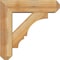 Ekena Millwork Balboa Craftsman Rough Sawn Bracket w/ Offset Brace, Western Red Cedar, 6"W x 20"D x 20"H BKT0604X20X20BOA04RWR - alternate 4